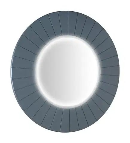 Kúpeľňové zrkadlá SAPHO - LUMIRO STRIP guľaté zrkadlo s LED osvetlením v ráme, priemer 75cm, siena LR750-4242S