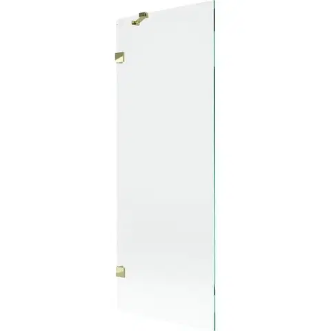 Sprchové dvere MEXEN/S - Lunar vaňová zástena FIX 70 x 150, transparent, zlatá 897-070-000-50-00
