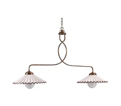Svietidlá ONLI - Luster na reťazi ROSINA 2xE27/22W/230V bronzová 4257/2B