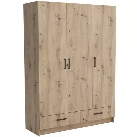 Šatníkové skrine Skriňa Pino 5 artisan