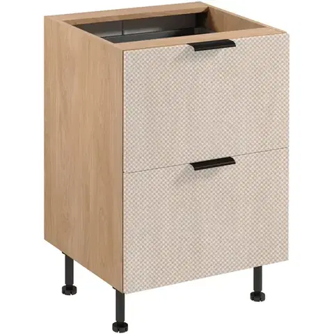 Kuchynské skrinky Korpus Luxeo K04-D60S2+1-AX dub puccini