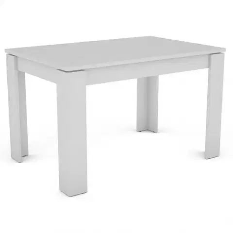 Jedálenské stoly Rozkladací stôl Inter 120/160x80cmBiely 618509