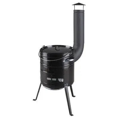 Outdoorové kotlíky Kinekus Kotlina, kotol s pokrievkou, smaltovaná, plechová, objem 15L, čierna