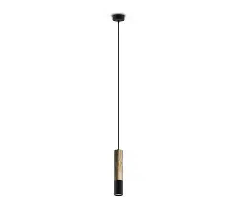 Svietidlá  Luster na lanku GLEIZ WOOD 1xGU10/35W/230V 40555-cl437-pla000-cp000
