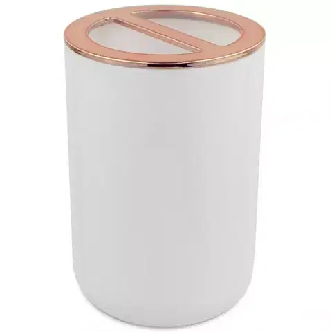 Kúpeľňové doplnky Pohárik Strips TOP biely-meď cst-1815 41