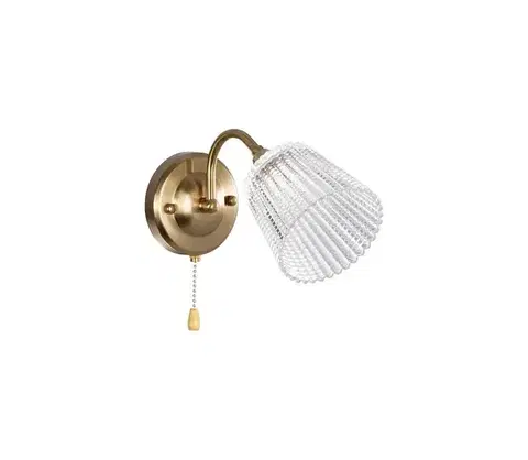 Svietidlá  Nástenná lampa 1xE14/60W/230V zlatá K-N6580/1W