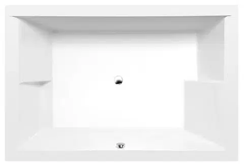 Vane POLYSAN - DUPLA obdĺžniková vaňa 180x120x54cm, biela 13611