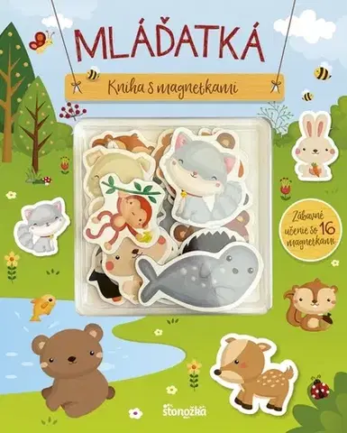Leporelá, krabičky, puzzle knihy Kniha s magnetkami: Mláďatká - neuvedený,Miriam Malinová