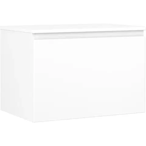 Kúpeľňový nábytok MEXEN/S - Orio kúpeľňová skrinka pod umývadlo 70 cm s doskou, 1 šuplík, biela mat 91A10-07047-1-BFC01