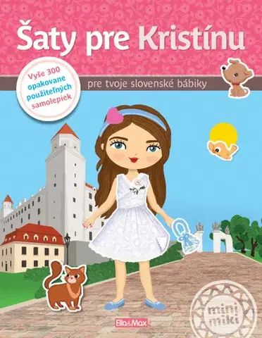 Nalepovačky, vystrihovačky, skladačky Šaty pre KRISTÍNU - Kniha samolepiek - Ema Potužníková,Lucie Jenčíková