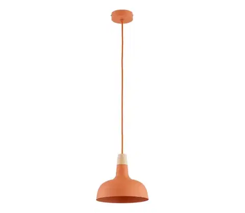 Svietidlá  Závesný luster RODOS 1xE27/15W/230V oranžový 61628