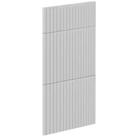 Kuchynské skrinky Čelo skrinky Luxeo F14-D40S3-AX ryfla white