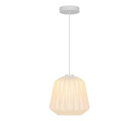 Svietidlá Nordlux - Luster na lanku ELBIE 1xE27/15W/230V pr. 24 cm biela 2612323001