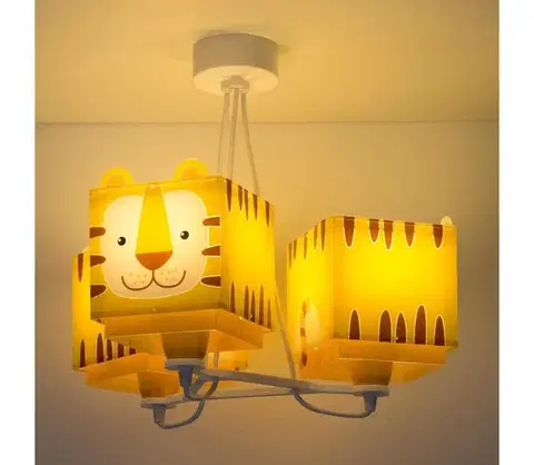 Svietidlá Dalber 64567 - Detský luster LITTLE TIGER 3xE27/60W/230V 64567