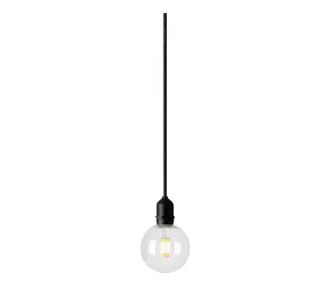 LED osvetlenie Markslöjd 107989- LED vonkajšie závesné svietidlo GARDEN24 LED/2,86W/24V IP44 čierne/priehľadné 107989