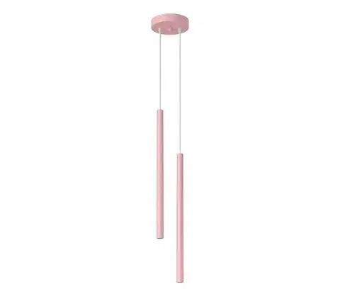 Svietidlá  SL.2130 - Luster na lanku PASTELO 2xG9/8W/230V ružová SL.2130