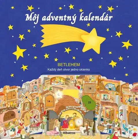Leporelá, krabičky, puzzle knihy Môj adventný kalendár - betlehem - Daniela Gamba,Donata Montanari,Simona Petková
