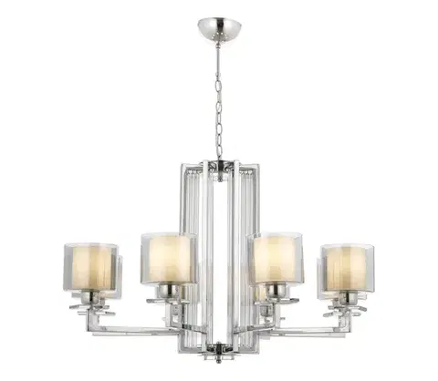 Svietidlá  Luster na reťazi VARANA 8xE27/40W/230V lesklý chróm 301AUR1190
