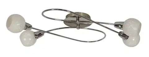 Stropná svetla Stropná lampa 4X40W E14 saténová AVILA