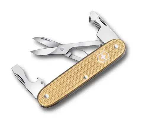 Camping a outdoor Victorinox - multifunkčný vreckový nástroj COMPANION SLIM ALOX 9,3 cm/6 funkcií zlatý 0.8170.28