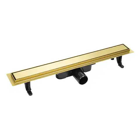 Sprchovacie kúty Laveo - Basso - sprchový žľab 100 cm, zlato COB_G10D