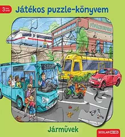 Leporelá, krabičky, puzzle knihy Játékos puzzle-könyvem: Járművek - Steffi Korda