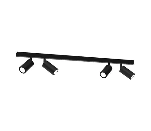 Svietidlá  Bodové svietidlo HUDSON 4xGU10/8W/230V čierna MLP8797