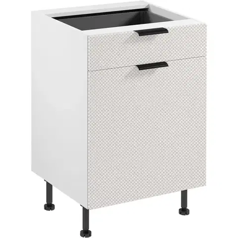 Kuchynské skrinky Korpus Luxeo K04-D60S1-AX biely