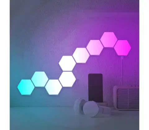 Svietidlá  LED RGBW Stm. nástenné dekoračné svietidlo MAYA LED/1W/230V + diaľkové ovládanie 331458