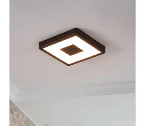 Svietidlá Eglo 900283 - LED Vonkajšie stropné svietidlo IPHIAS LED/17W/230V IP44 čierna 900283