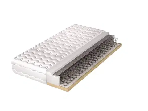 Matrace Pružinový matrac VELVETIA na drevenom ráme 90x200 cm
