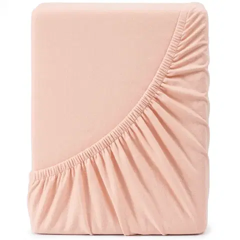 Plachty 4Home jersey prestieradlo Lycra púdrová, 180 x 200 cm