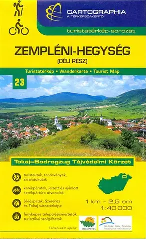 Turistika, skaly Zempléni-hegység (déli rész) 1 : 40 000 - Turistatérkép