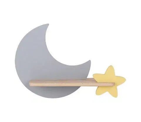 Svietidlá  LED Detské nástenné svietidlo s poličkou MOON LED/5W/230V 21-75574