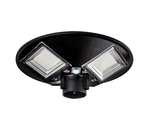 LED osvetlenie  LED solárna pouličná lampa so senzorom LED/15W/6V 6500K IP65 čierna + diaľkové ovládanie 5903271845897