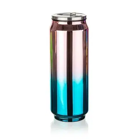 Termosky a termohrnčeky Banquet Termoska BE COOL 430 ml, zlatoružová a modrozelená