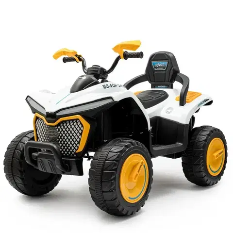 Detské vozidlá a príslušenstvo Baby Mix Detská elektrická štvorkolka Strong 4 x 4, žltá