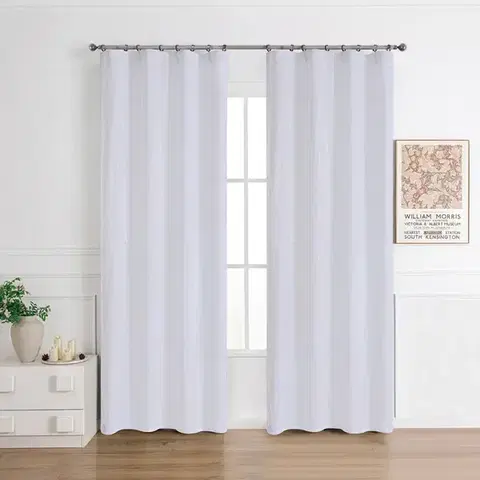 Záclony do obývačky Záclona na páske Anabel silver RP493 290x245 cm