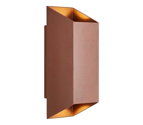 Svietidlá Nordlux - Vonkajšie nástenné svietidlo NICO 2xGU10/35W/230V IP54 hnedá 2218221009