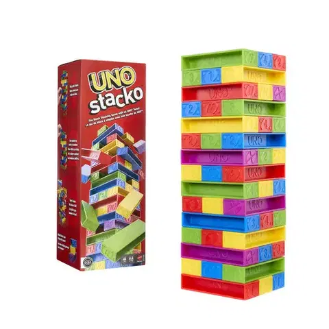 Rodinné hry Mattel Games Kartová hra UNO STACKO
