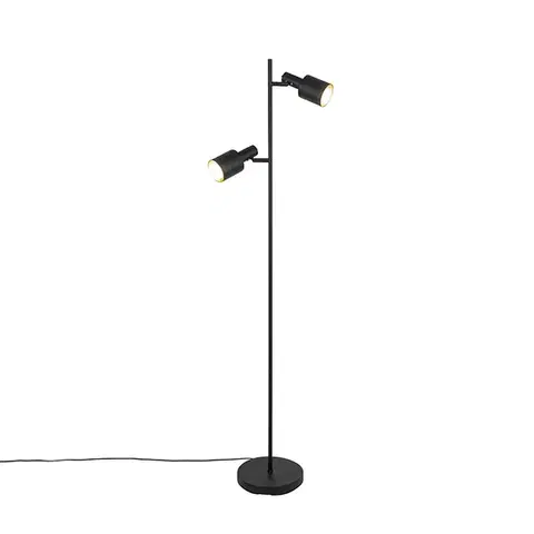 Stojace lampy Inteligentná stojaca lampa čierna vrátane 2 WiFi A60 - Stijn