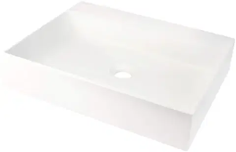 Umývadlá DEANTE - Correo alabaster Granit umývadlo na dosku - 500x400 mm CQR_AU5S