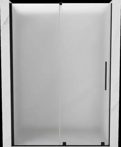 Sprchovacie kúty MEXEN/S - Velár posuvné sprchové dvere 150, dekor, čierna 871-150-000-31-70