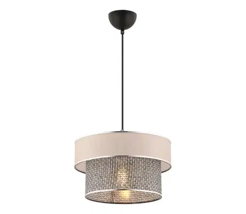 Svietidlá  Luster ERO na lane 1xE27/60W/230V krémová/šedá 390FLH2532