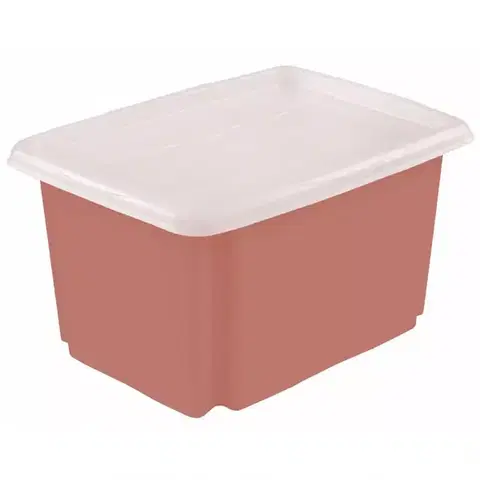Vybavenie a dekorácie bytu Otočný box s krytom červený 45x35x27 30l 437