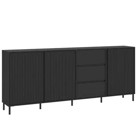 Komody do spálne Komoda Avenale AVEK02 U139 3D3S antracit