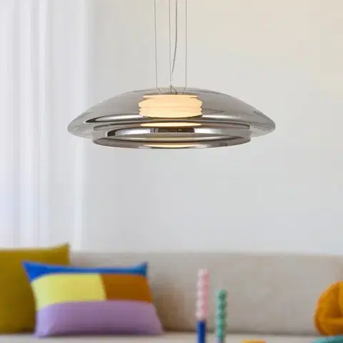 Stropná svetla Lampa wisząca Ombre 34 szklana nad stół do salonu z kloszem dymionym