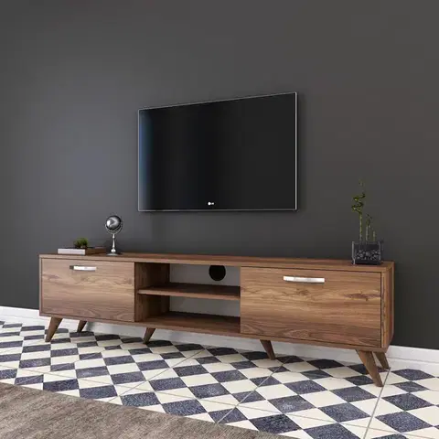 TV stolíky NORD televízny stolík, orech