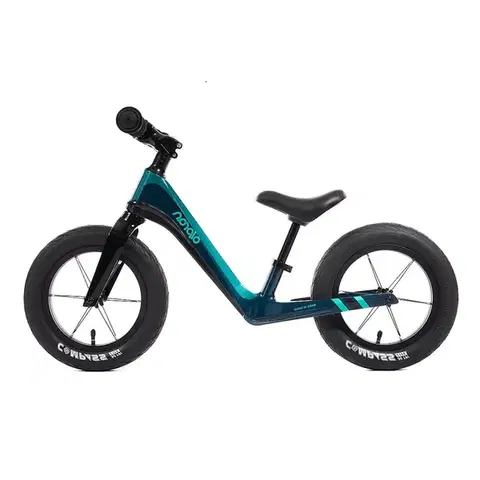 Detské odrážadlá Ultraľahké odrážadlo Olpran Bufotes 12" • 2,8 kg tmavo zelená/petrolejová/čierna
