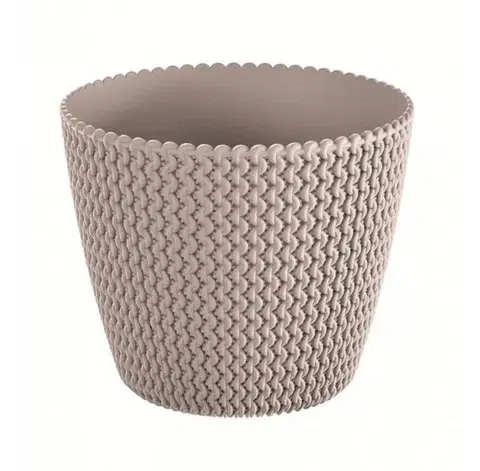 Kvetináče PROSPERPLAST - Obal na kvetináč SPLOFY 19cm mocca, umelá hmota